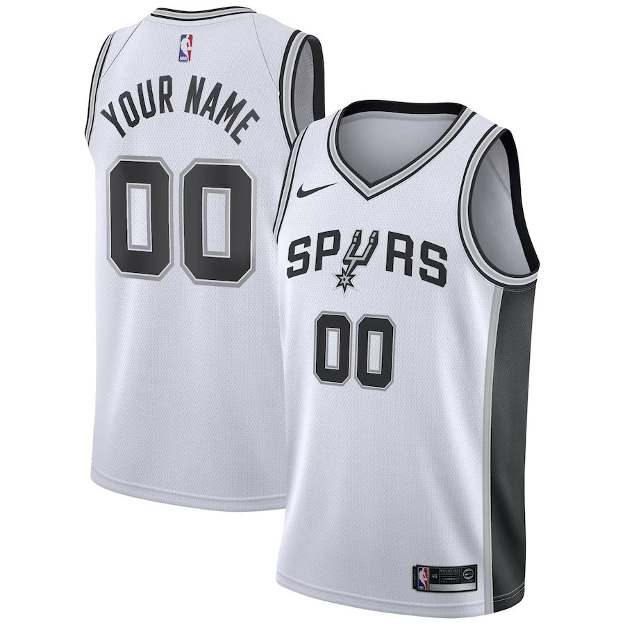 Men San Antonio Spurs Nike White Swingman Custom NBA Jersey->youth nba jersey->Youth Jersey